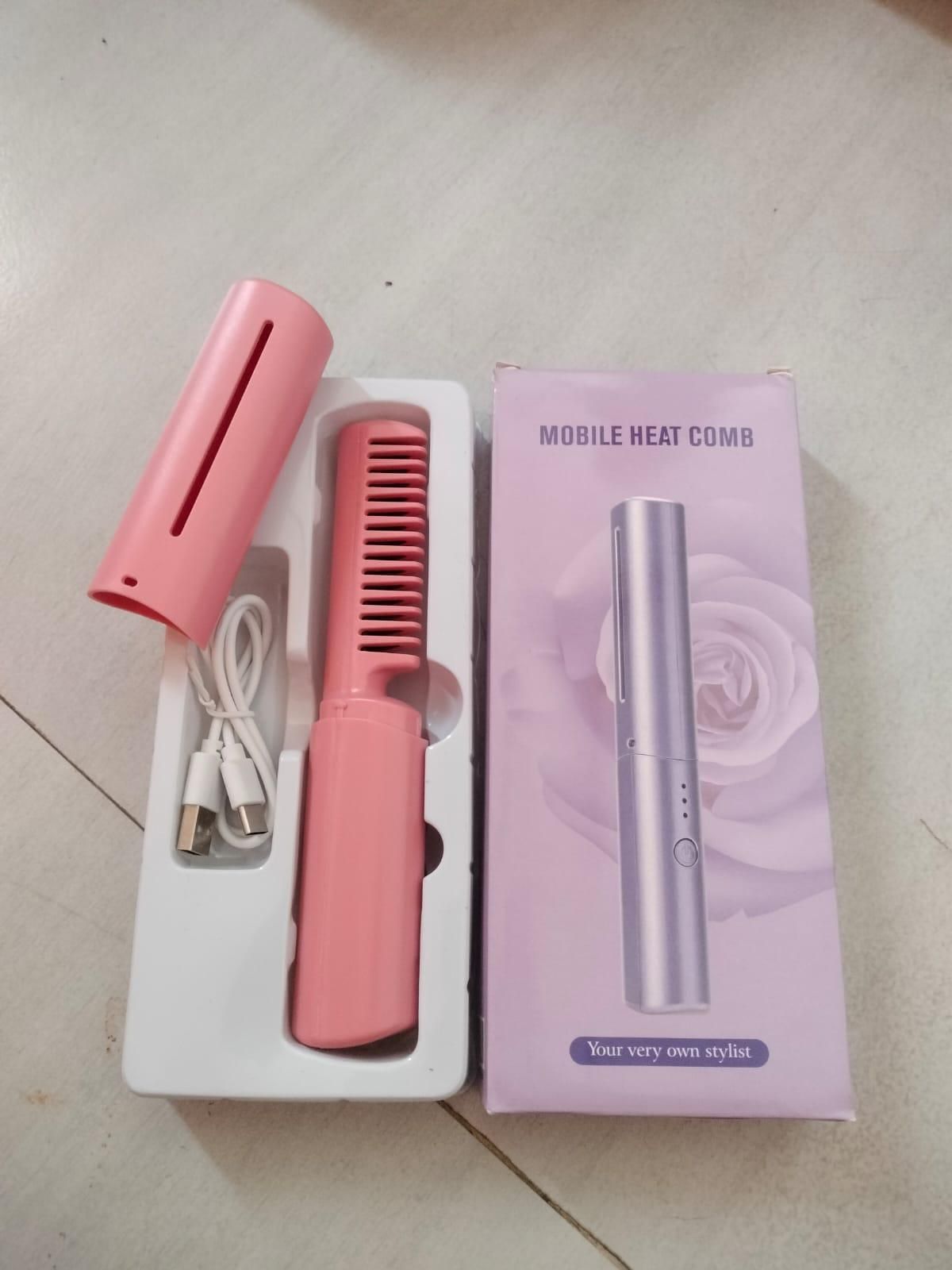 Wireless Hair Styling Comb Magic – Versatile Electric Mini Straightener for Straightening - Rechargeable Hair Straightener - Innovative Comb Design for Household Hair Regeneration