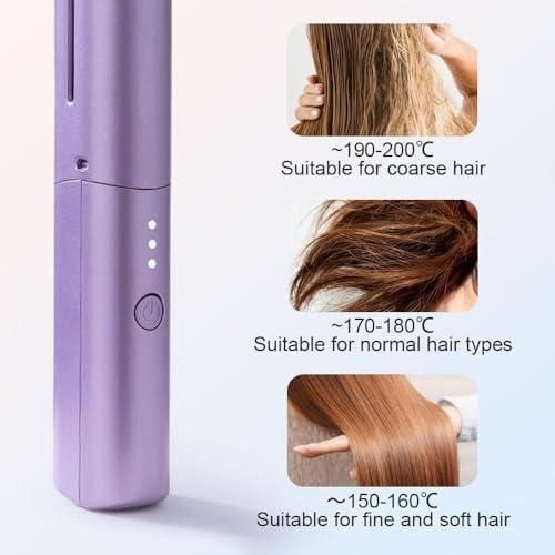 Wireless Hair Styling Comb Magic – Versatile Electric Mini Straightener for Straightening - Rechargeable Hair Straightener - Innovative Comb Design for Household Hair Regeneration
